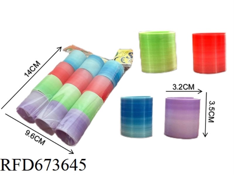 TWELVE PIECES ARE PACKED WITH GRADIENT RAINBOW RINGS