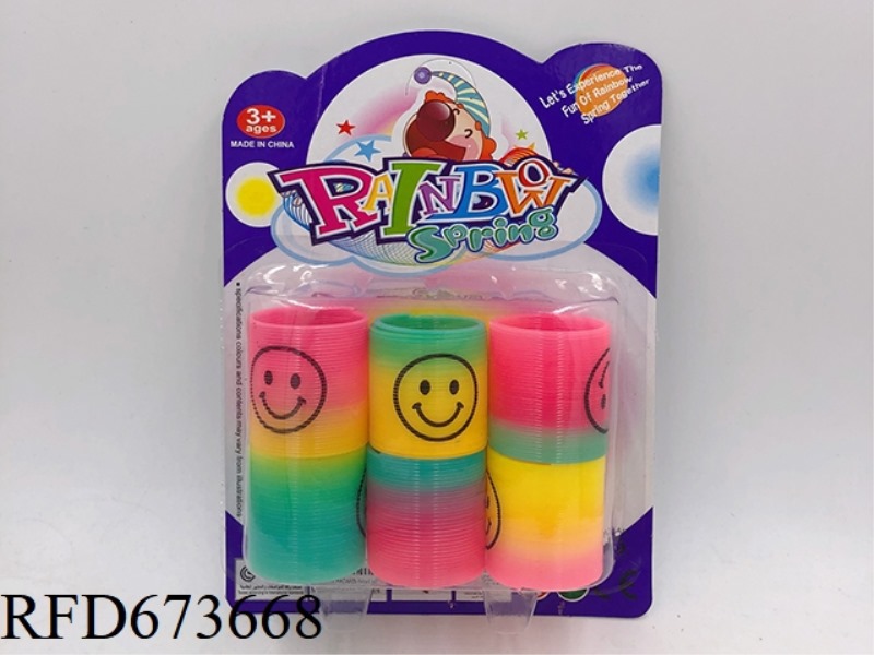 SMILING FACE RAINBOW CIRCLE