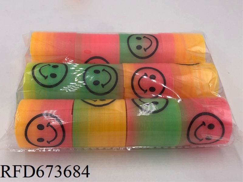 TAIWAN-COLORED SMILING FACE RAINBOW CIRCLE