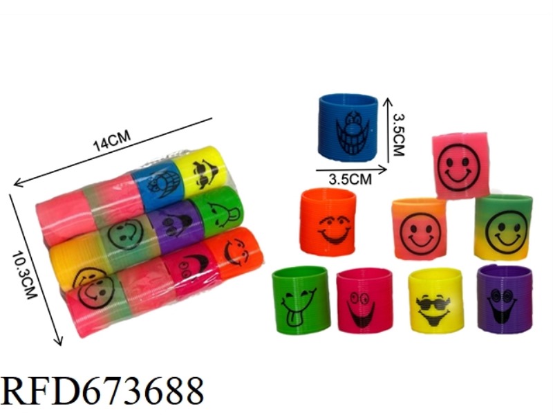 SMILING FACE + EMOJI RAINBOW CIRCLE
