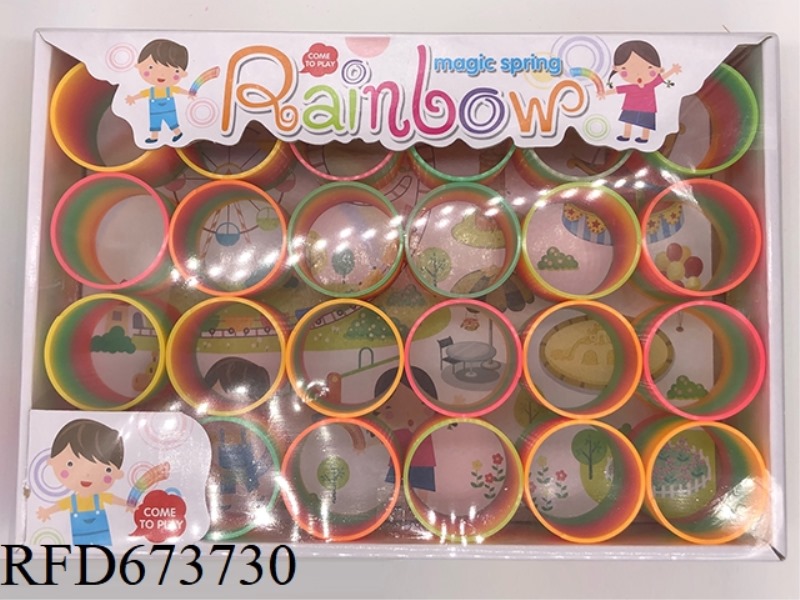 24 PIECES OF TAIWAN COLOR RAINBOW RINGS