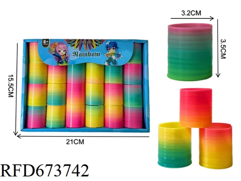 TWENTY-FOUR RAINBOW RINGS IN TAIWANESE COLORS