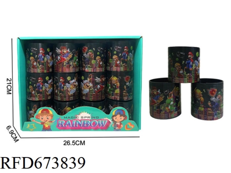 SUPER MARIO HOT SPIN RAINBOW CIRCLE 12PCS
