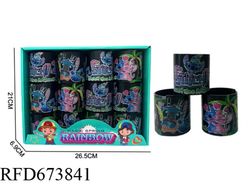 STITCH SPINS THE RAINBOW CIRCLE 12 TIMES