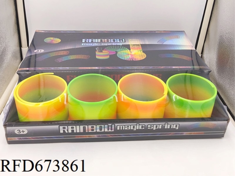 SPRING COLOR RAINBOW RINGS 12 PIECES