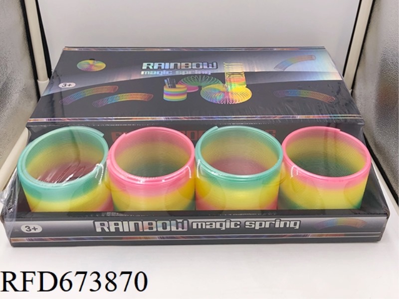 12 PIECES OF PEARLESCENT RAINBOW RINGS