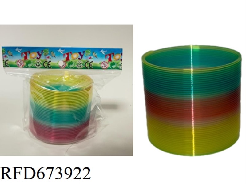 DARK TRANSPARENT PAD PRINTED RAINBOW CIRCLE