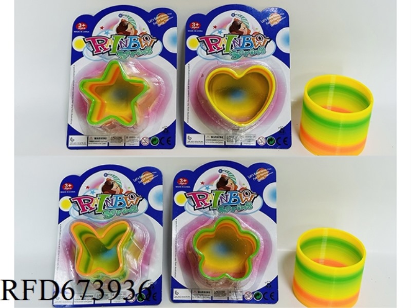 SPRING-COLORED IRREGULAR RAINBOW CIRCLE