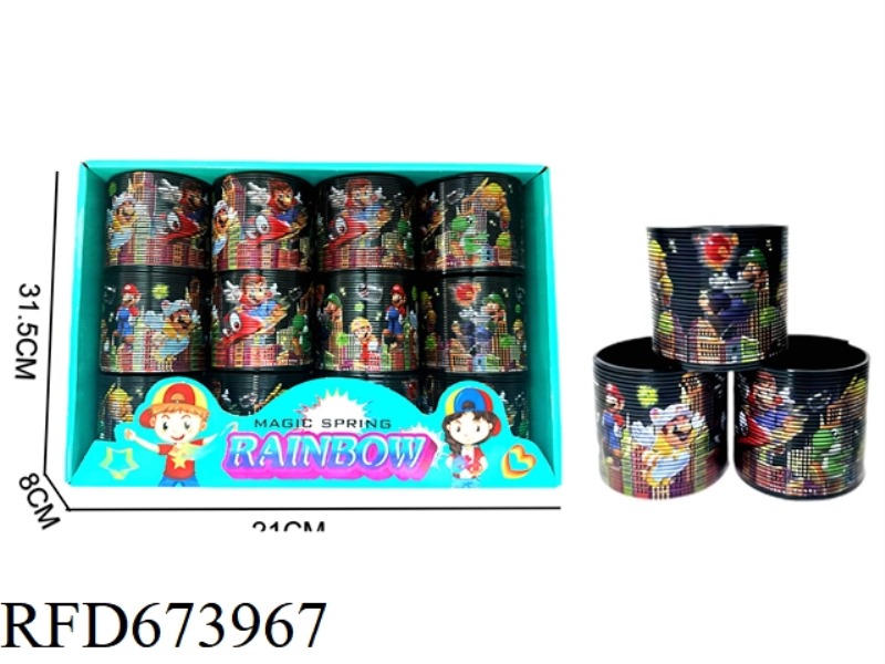SUPER MARIO HOT SPIN RAINBOW CIRCLE 12PCS