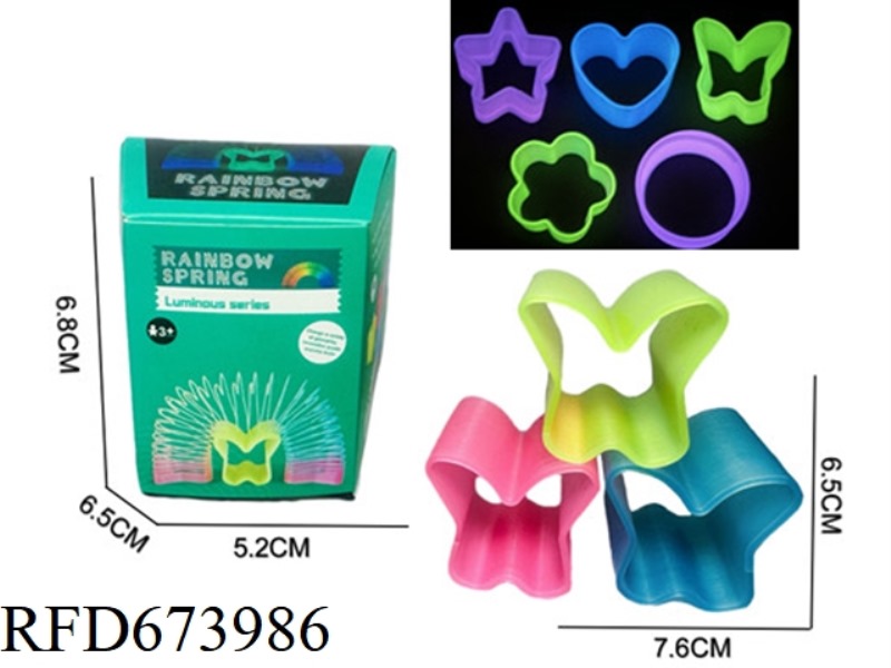BUTTERFLY-SHAPED LUMINOUS TRANSPARENT IN 3 COLORS
