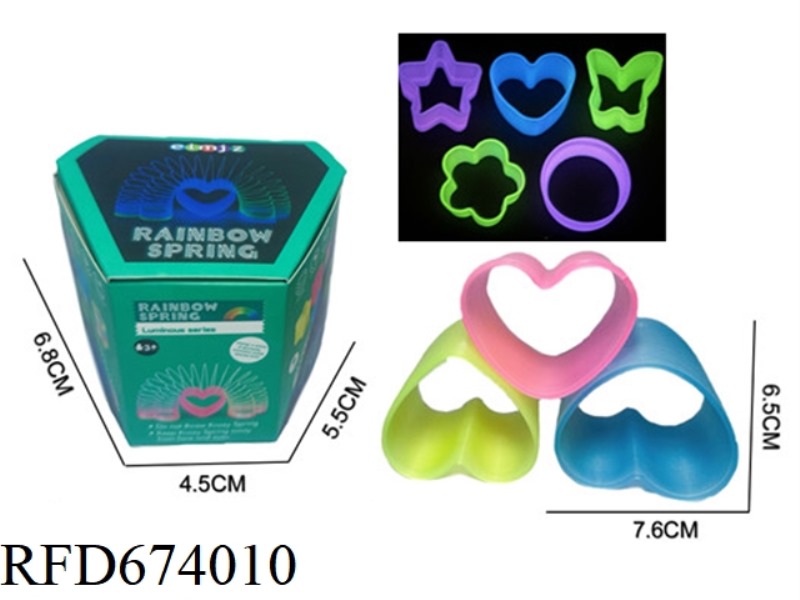 HEART-SHAPED IRREGULAR LUMINOUS TRANSPARENT IN 3 COLORS