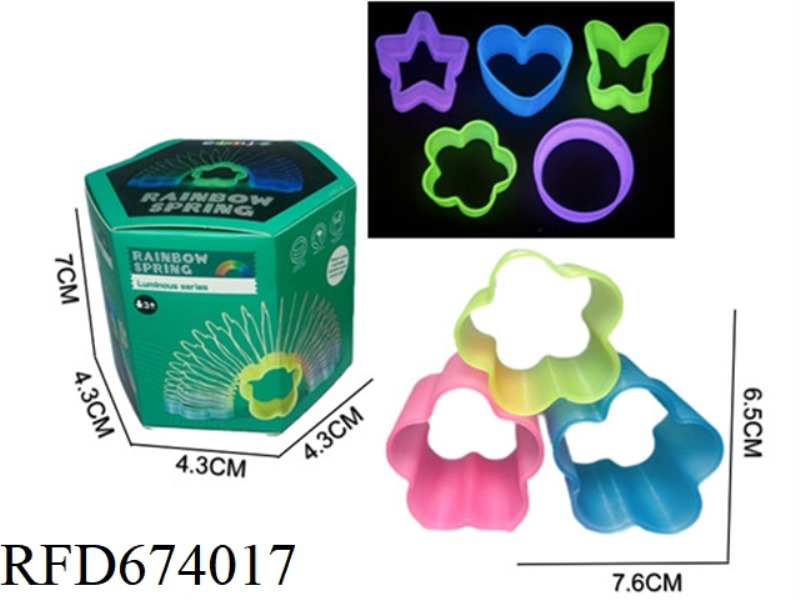 THE PLUM BLOSSOM-SHAPED NIGHT-LUMINOUS TRANSPARENT 3-COLOR