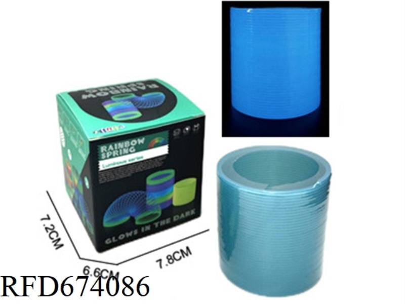 THE BLUE RAINBOW CIRCLE OF THE NIGHT LIGHT