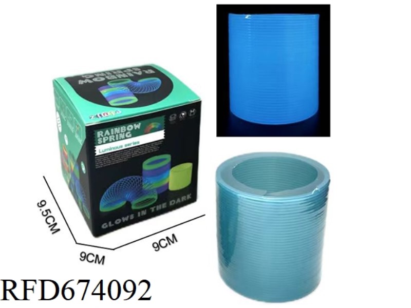 BRIGHT BLUE RAINBOW CIRCLE