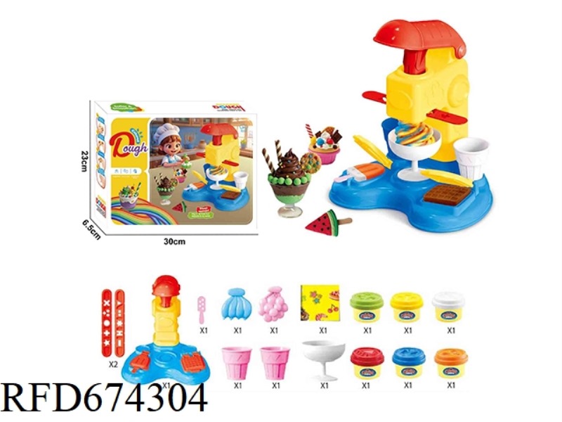 ICE CREAM AND POPSICLE MACHINE CLAY SET