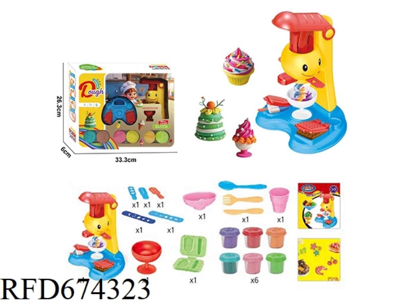 REFRESHING ICE CREAM MACHINE CLAY SET