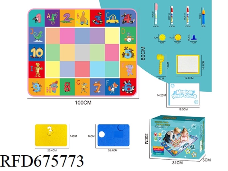 100*80 ALPHANUMERIC WATER PAINTING BLANKET