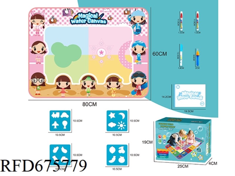 80*60 GIRLS' WATER PAINTING BLANKET