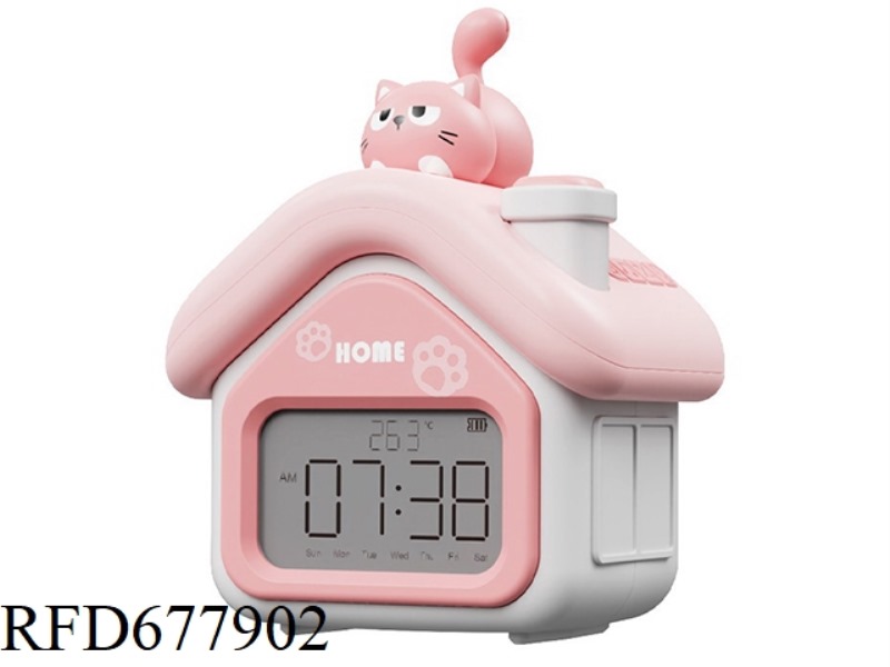 PINK KITTY ALARM CLOCK