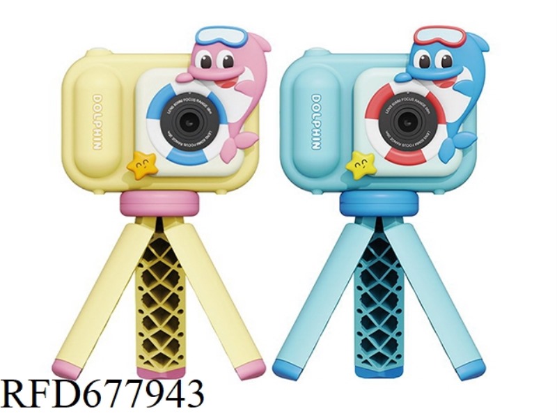 BLUE DOLPHIN STAND CHILDREN'S CAMERA/CHILDREN'S CAMERA