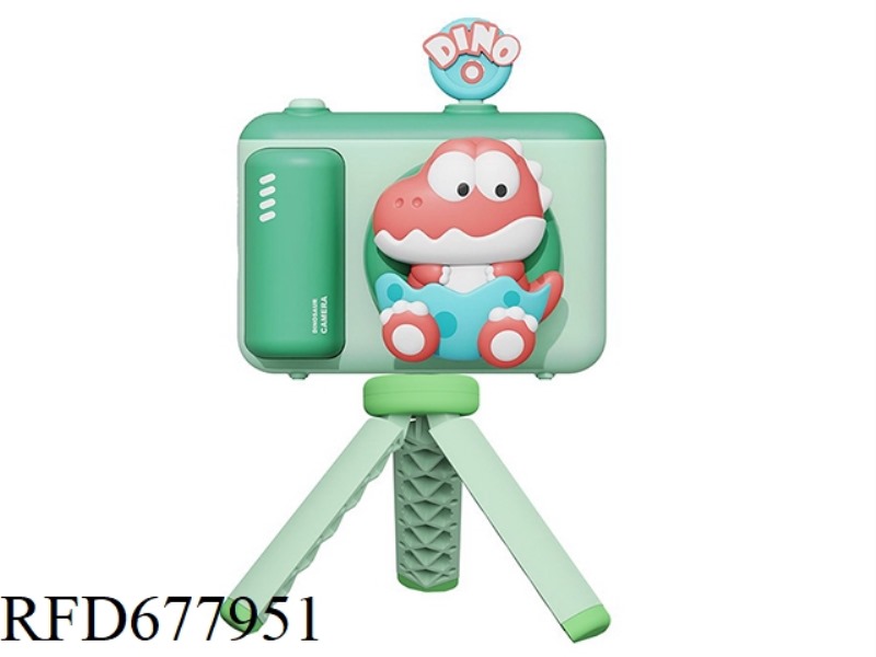 GREEN DINOSAUR STAND CHILDREN'S CAMERA/CHILDREN'S CAMERA