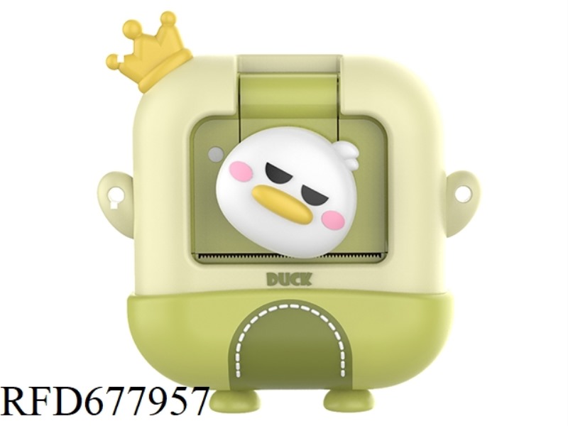 GREEN DUCKLING CHILDREN'S PRINT CAMERA/CHILDREN'S PRINT CAMERA