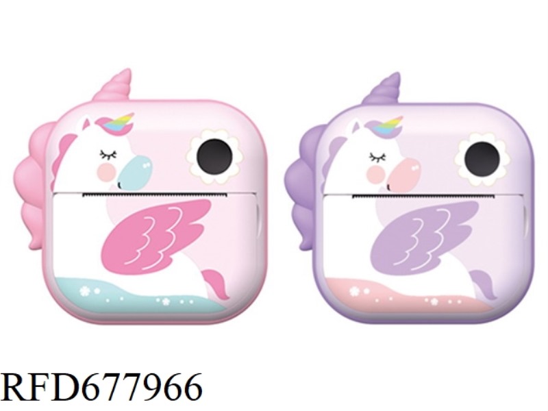 SLEEPING UNICORN PRINTING CAMERA/CHILDREN'S PRINTING CAMERA/CHILDREN'S POLAROID
