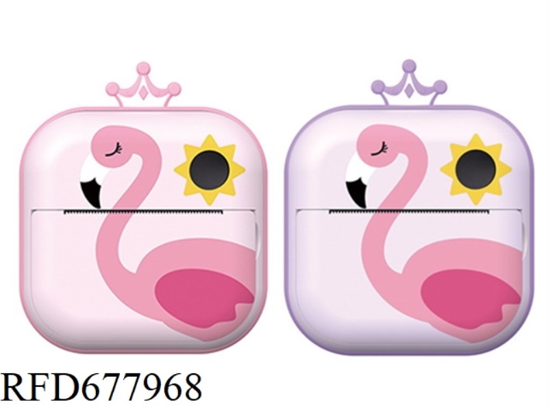 SLEEPING FLAMINGO PRINTING CAMERA/CHILDREN'S PRINTING CAMERA/CHILDREN'S POLAROID