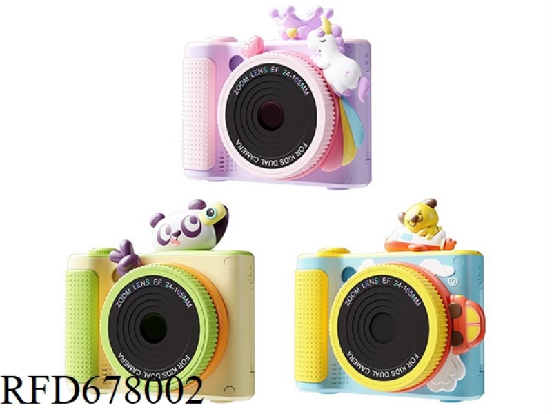 VICTORY PANDA ROTATING LENS HD DUAL CAMERA CHILDREN'S CAMERA/CHILDREN'S CAMERA