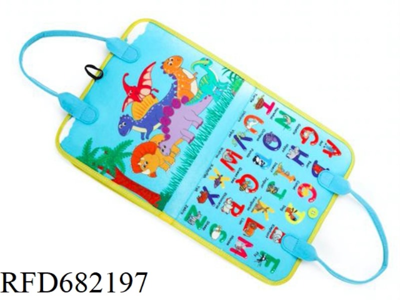 MONTESSORI EARLY CHILDHOOD EDUCATION AND INTELLIGENCE - 3-PAGE FELT DINOSAUR BUSY EDITION