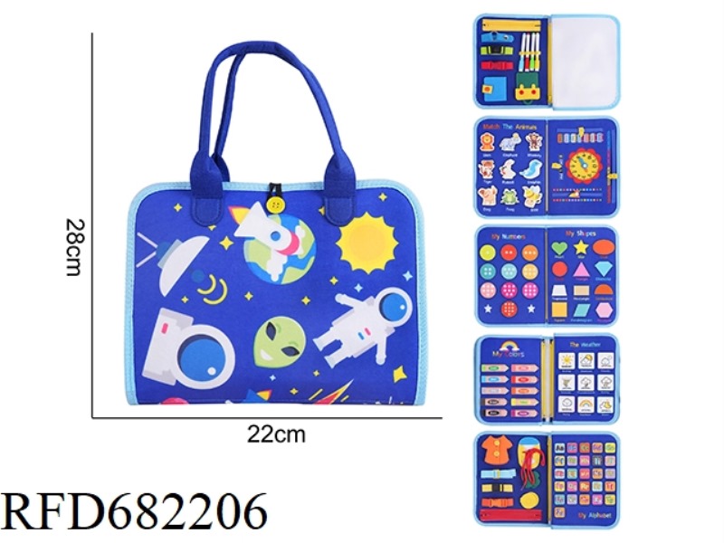 MONTESSORI CHILDREN'S EARLY EDUCATION AND INTELLIGENCE ENHANCEMENT - 6-PAGE FELT SPACE WRITING BOARD
