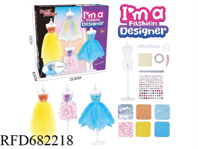 THREE SETS OF DIY HANDCRAFTED FASHIONABLE CLOTHING DESIGN FOR GIRLS