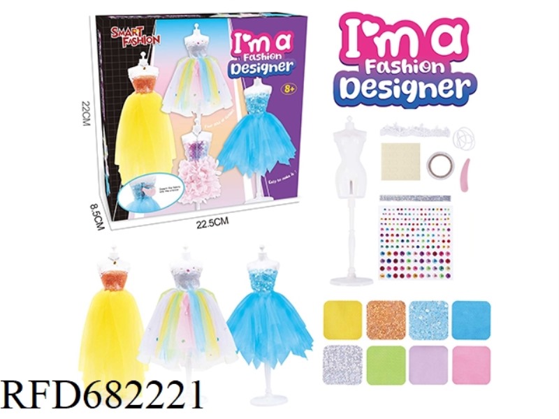 THREE SETS OF DIY HANDCRAFTED FASHIONABLE CLOTHING DESIGN FOR GIRLS
