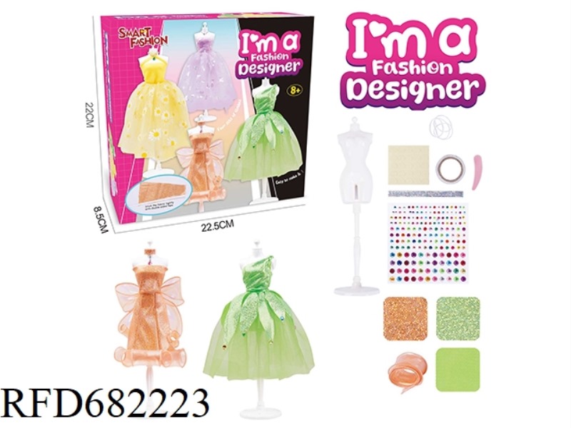 TWO SETS OF DIY HANDCRAFTED FASHIONABLE CLOTHING DESIGN FOR GIRLS