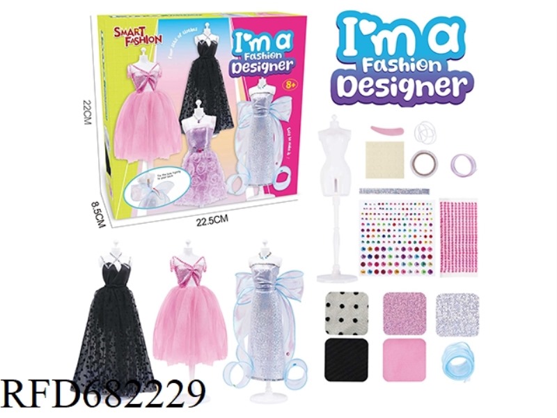 THREE SETS OF DIY HANDCRAFTED FASHIONABLE CLOTHING DESIGN FOR GIRLS