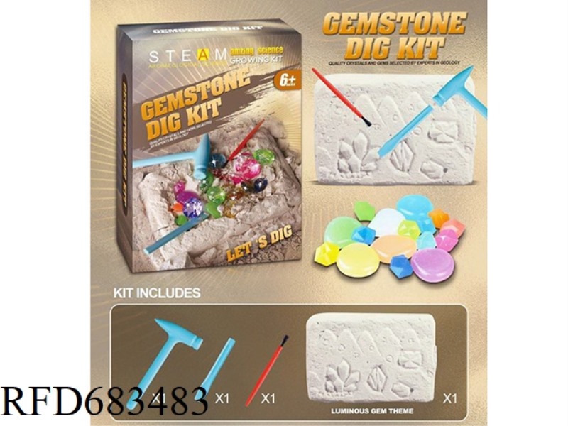 ARCHAEOLOGY SERIES-GLOW-LUMINOUS GEMSTONE THEME
