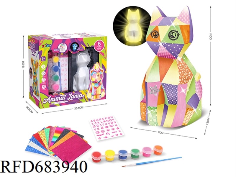 DIY GRAFFITI NIGHT LIGHT TOY-CAT