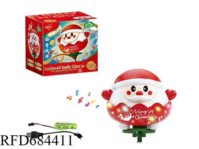 TRACK SOUND AND LIGHT SERIES PUZZLE BALANCE - SECRET BOX SANTA CLAUS (INCLUDING LITHIUM BATTERY+1 TR