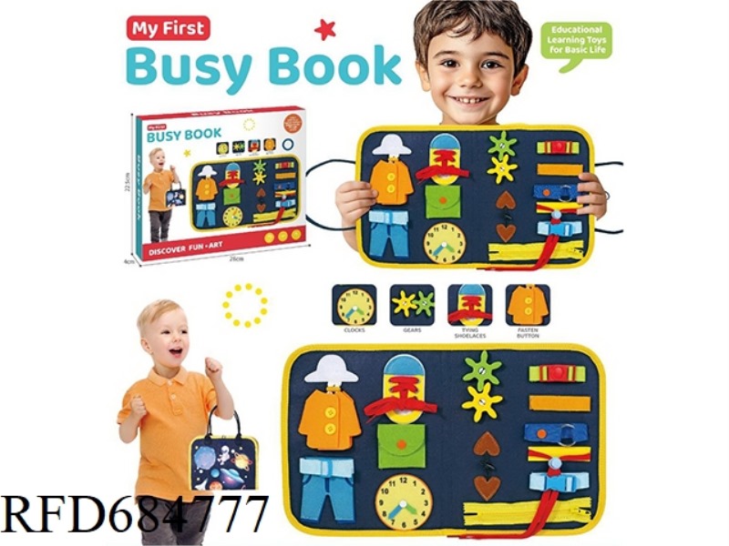 EARLY EDUCATION FABRIC DIY BUSY BOARD