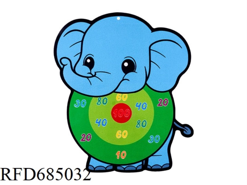 CARTOON TARGET ELEPHANT (3 BALLS+1 HOOK)