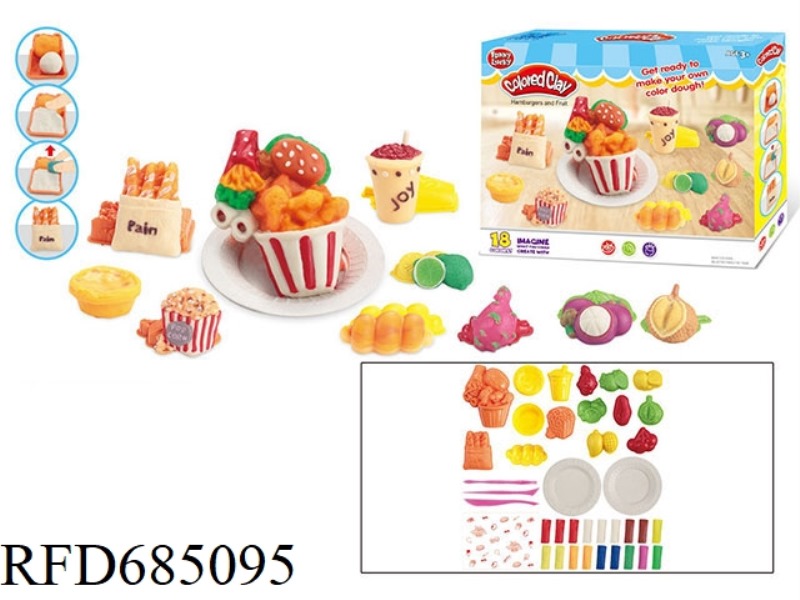 POPCORN AND FRUIT SERIES CLAY