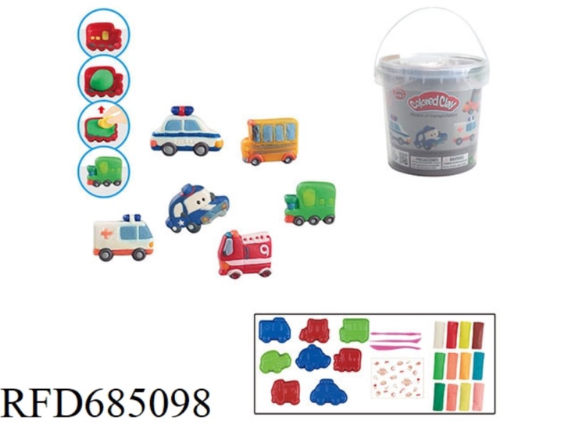 CARTOON CAR SERIES COLORED CLAY