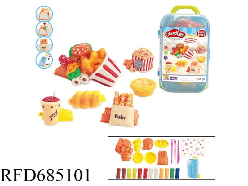 HAMBURGER POPCORN SERIES CLAY