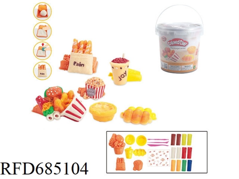 HAMBURGER POPCORN SERIES CLAY