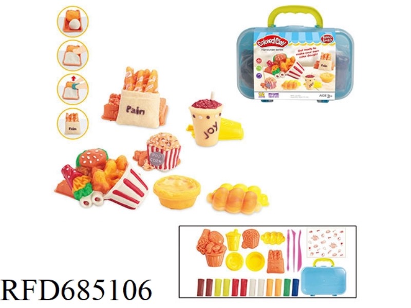 HAMBURGER POPCORN SERIES CLAY
