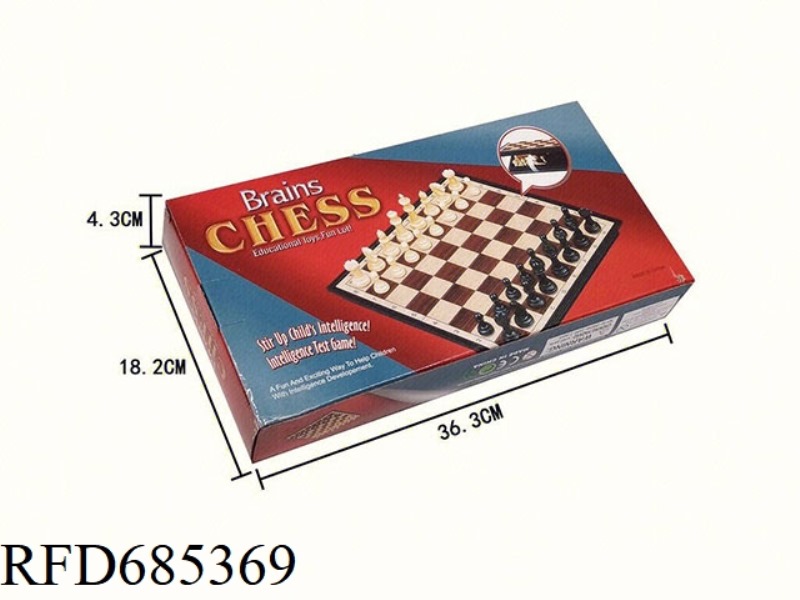 INTERNATIONAL PLASTIC CHESS IS MAGNETIC