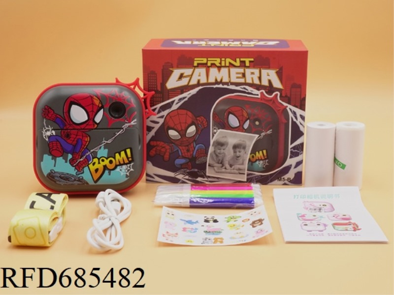 RED SPIDER-MAN PRINT CAMERA/CHILDREN PRINT CAMERA/CHILDREN POLAROID CAMERA