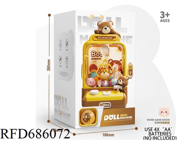 BEAR DOLL MACHINE B CONFIGURATION 10 DOLLS WITHOUT TWISTED EGGS