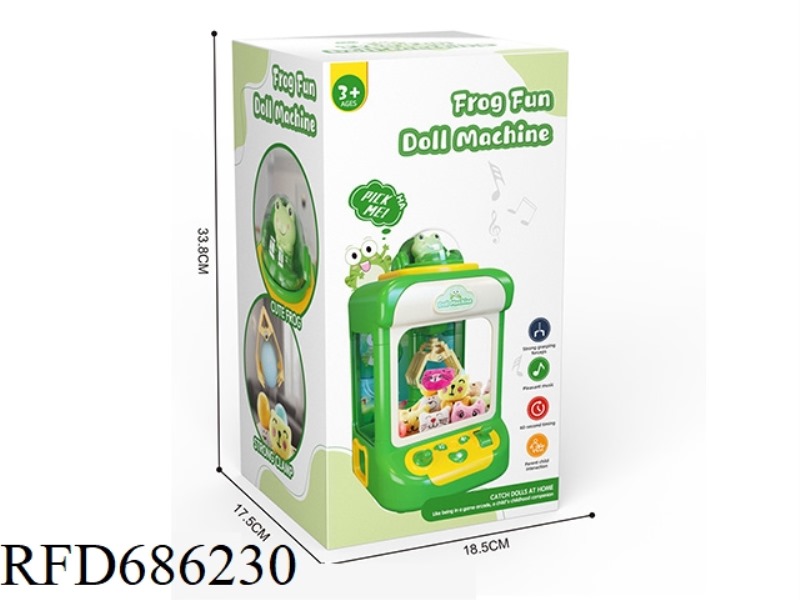 FROG DOLL MACHINE B CONFIGURATION 10 DOLLS WITHOUT TWISTED EGGS