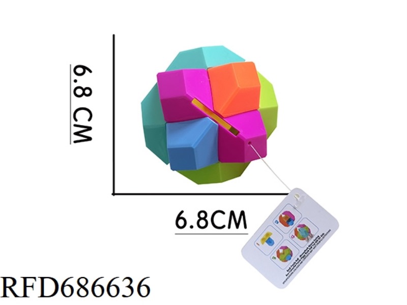 PUZZLE ASSEMBLY 6.8 CM ANGLE BALL (PIGGY BANK)